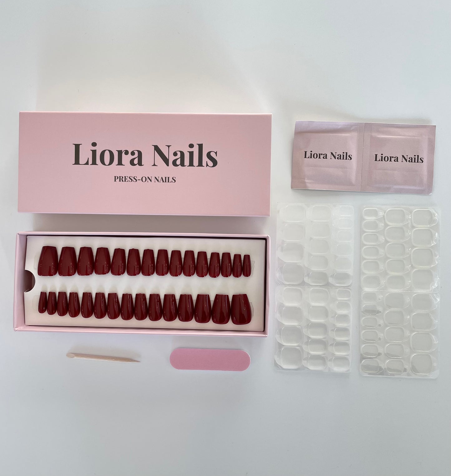 Red Elegance Short Coffin