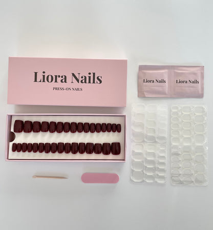 Wine Red Short Square