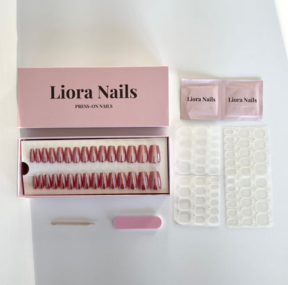 Crystal Rose Short Coffin