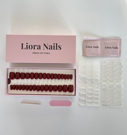 Red Elegance Short Square