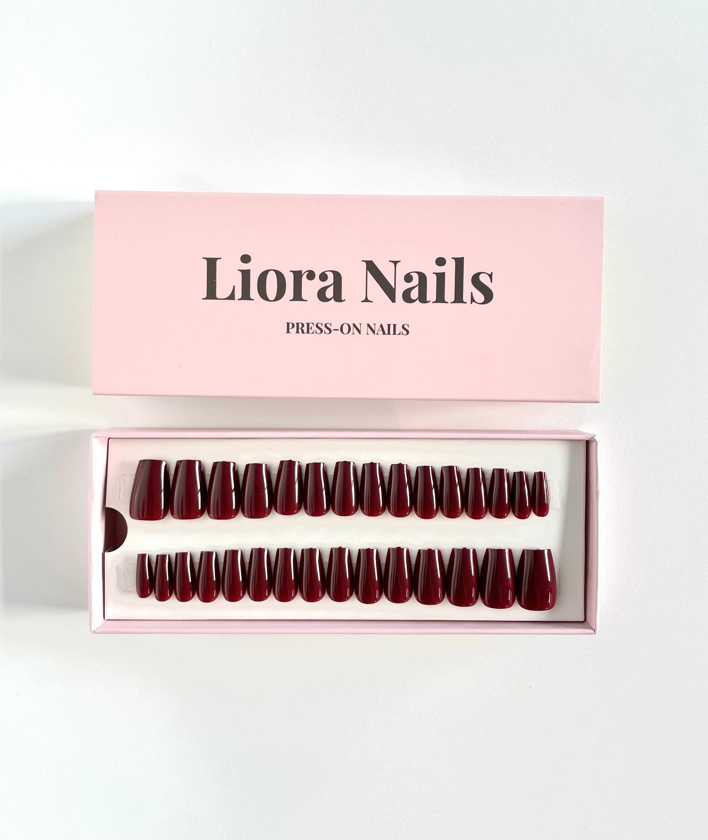 Wine Red Short Coffin