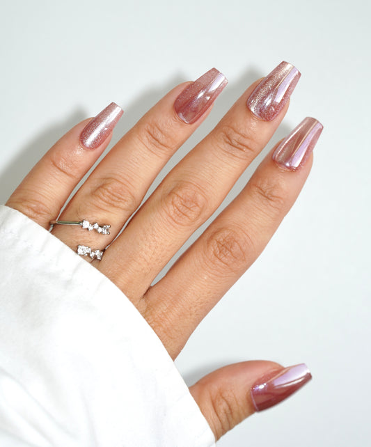 Crystal Rose Short Coffin