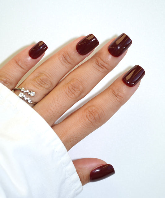 Wine Red Short Square