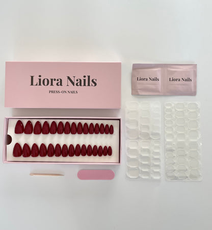 Red Elegance Short Almond