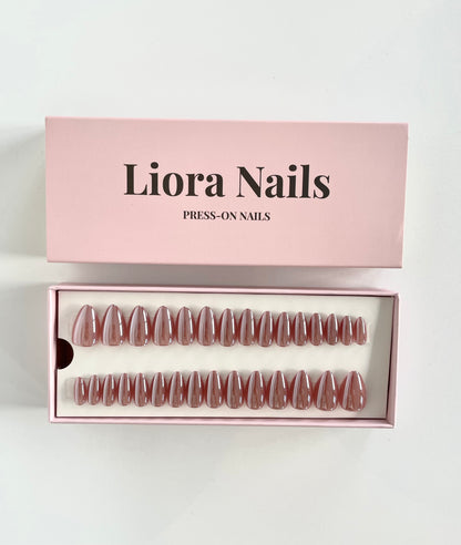 Rose Cat Eye Short Almond