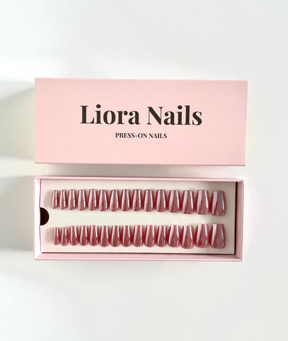 Crystal Rose Short Coffin