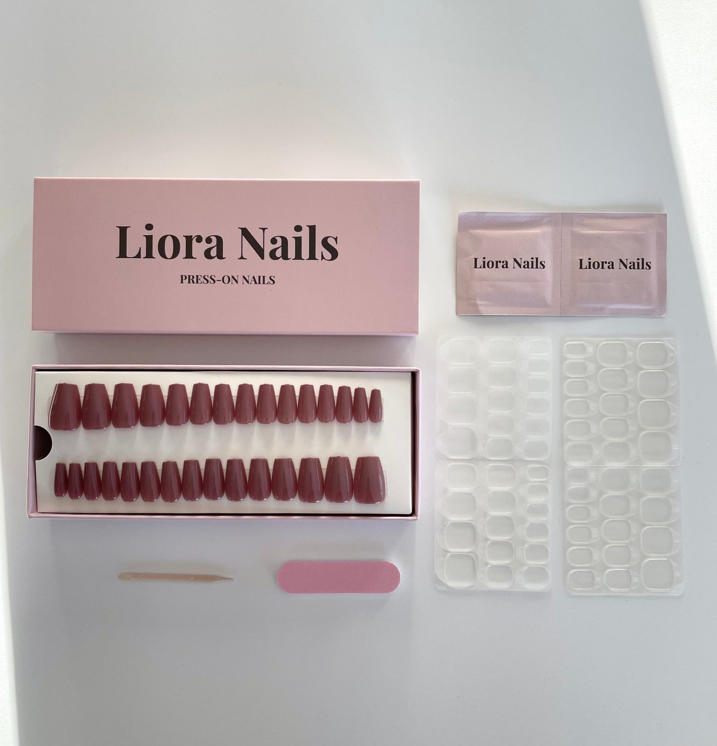 Dusty Rose Short Coffin