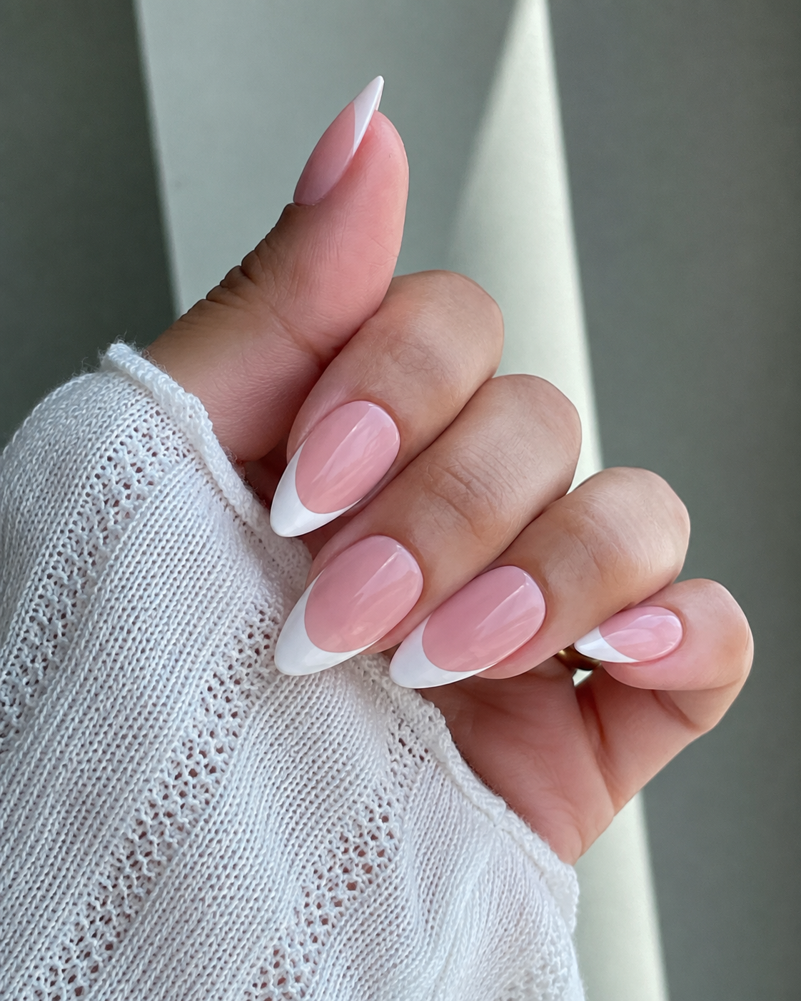 Classic French Tip Short Almond
