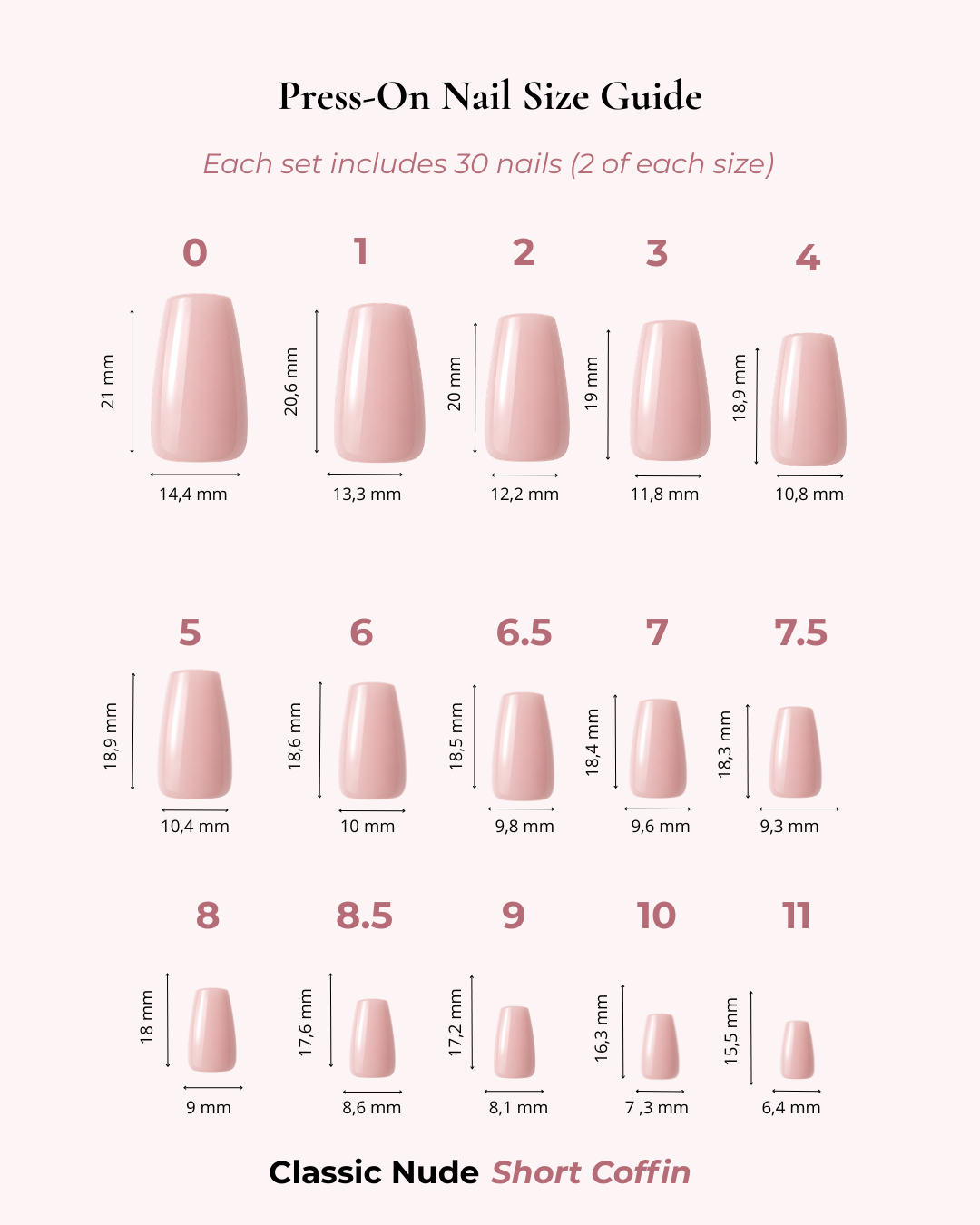 Classic Nude Short Coffin