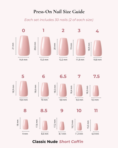 Classic Nude Short Coffin