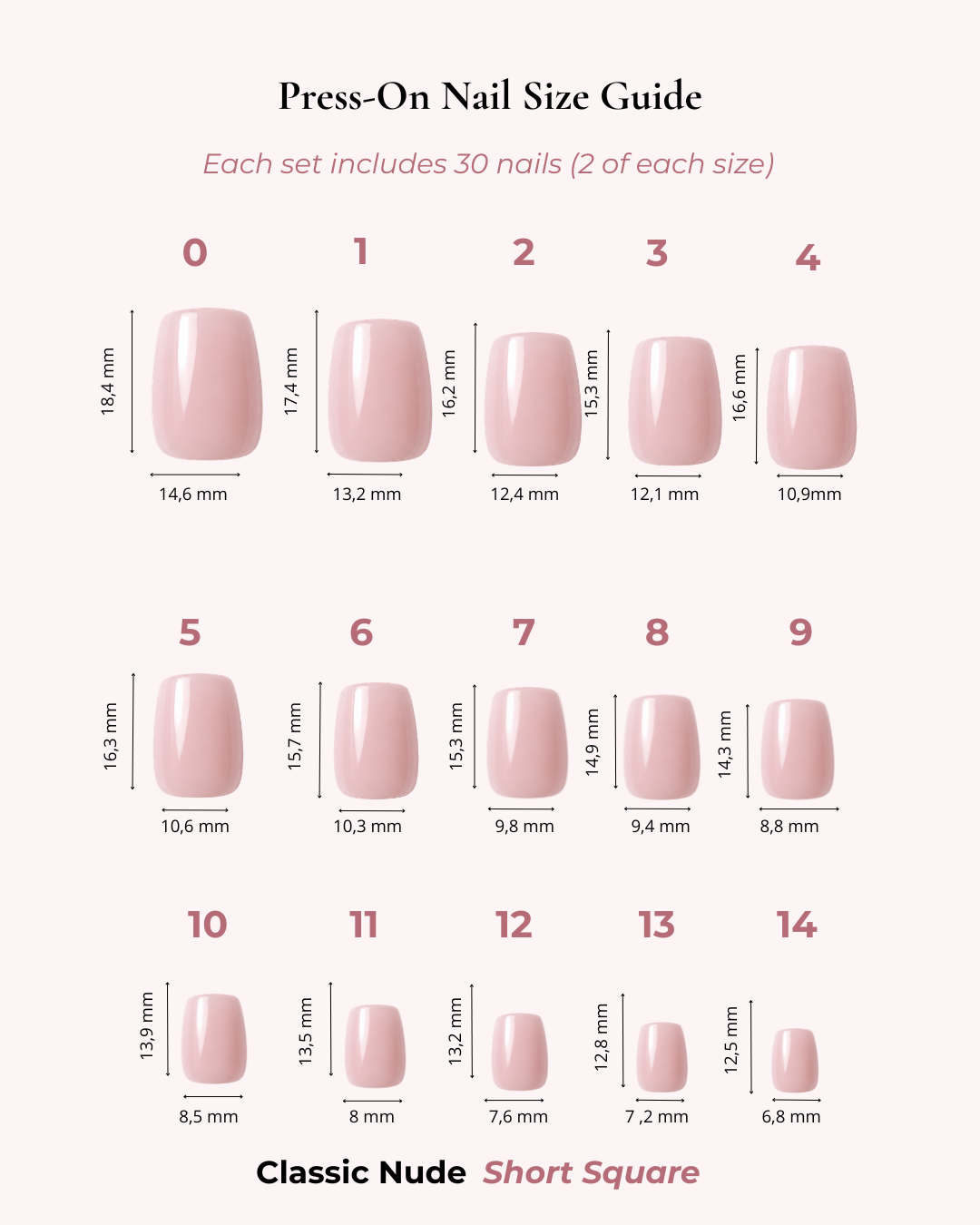 Classic Nude Short Square
