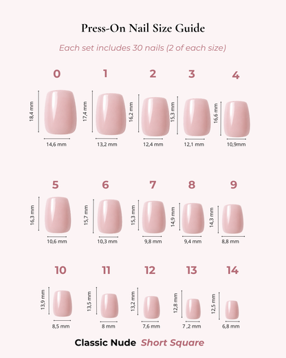 Classic Nude Short Square
