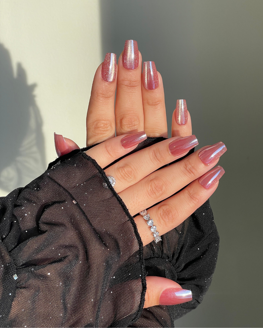 Crystal Rose Short Coffin