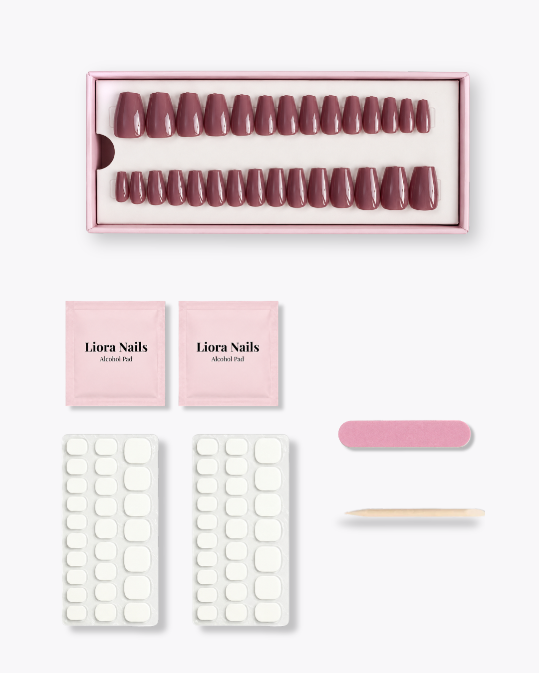 Dusty Pink Short Coffin