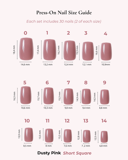 Dusty Pink Short Square
