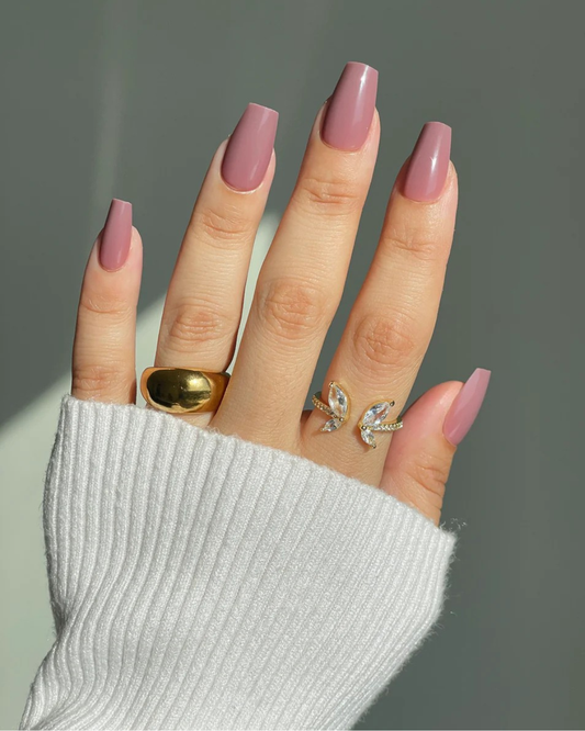 Dusty Pink Short Coffin