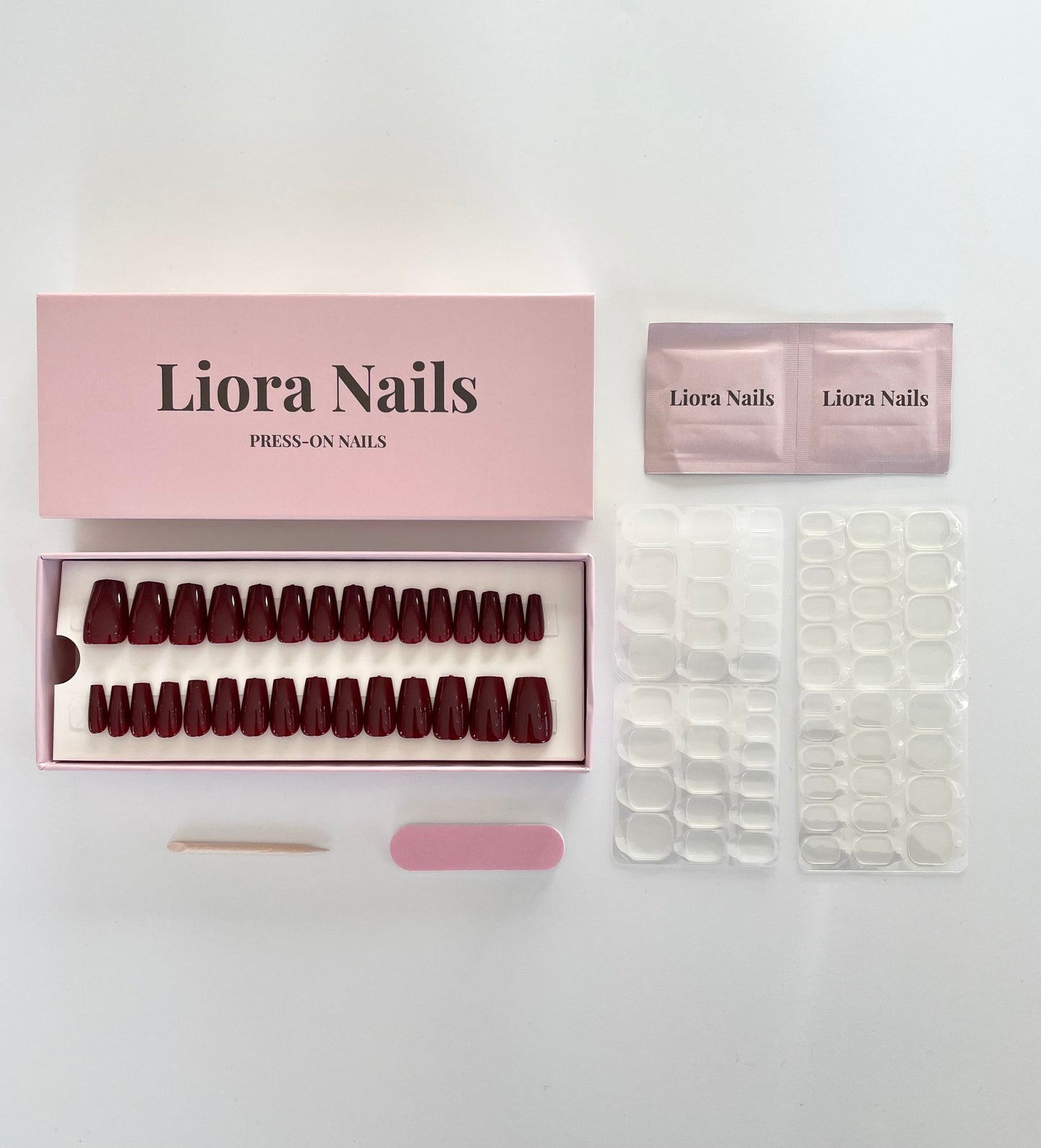 Wine Red Short Coffin