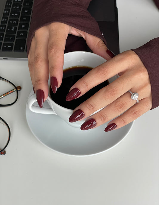 Wine Red Short Almond