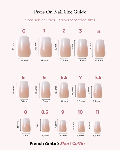 French Ombre Short Coffin