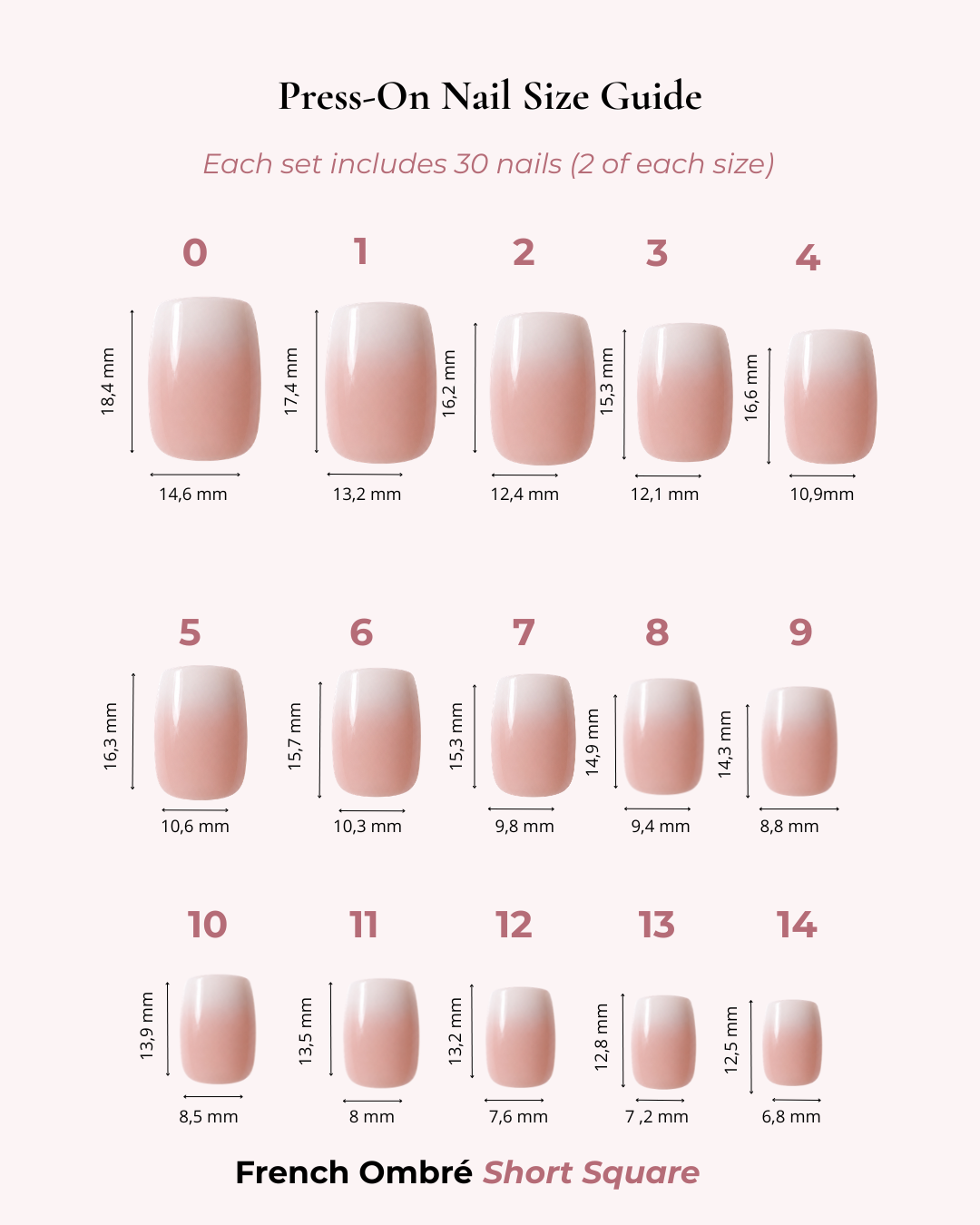 French Ombre Short Square