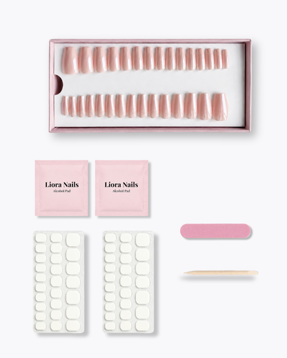 Glazed Pink Short Coffin