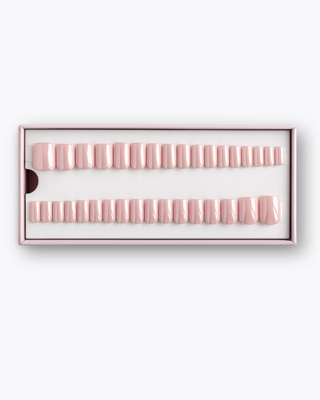 Glazed Pink Short Square