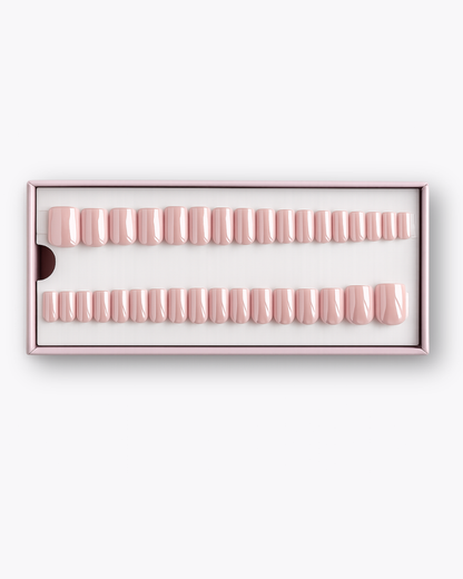 Glazed Pink Short Square