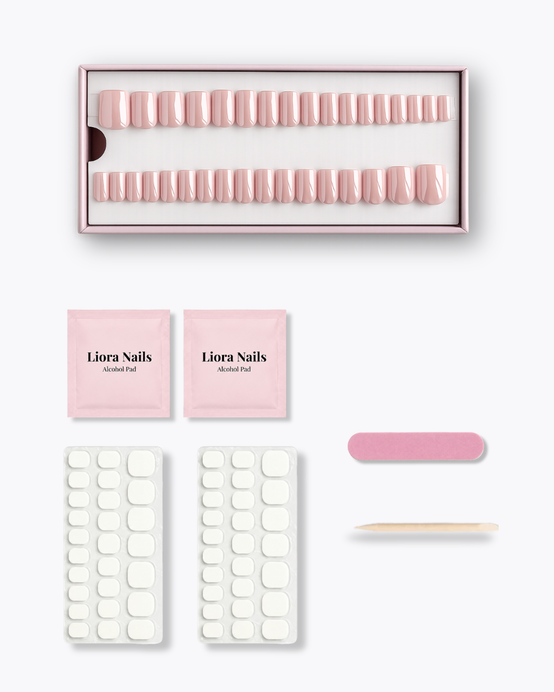 Glazed Pink Short Square