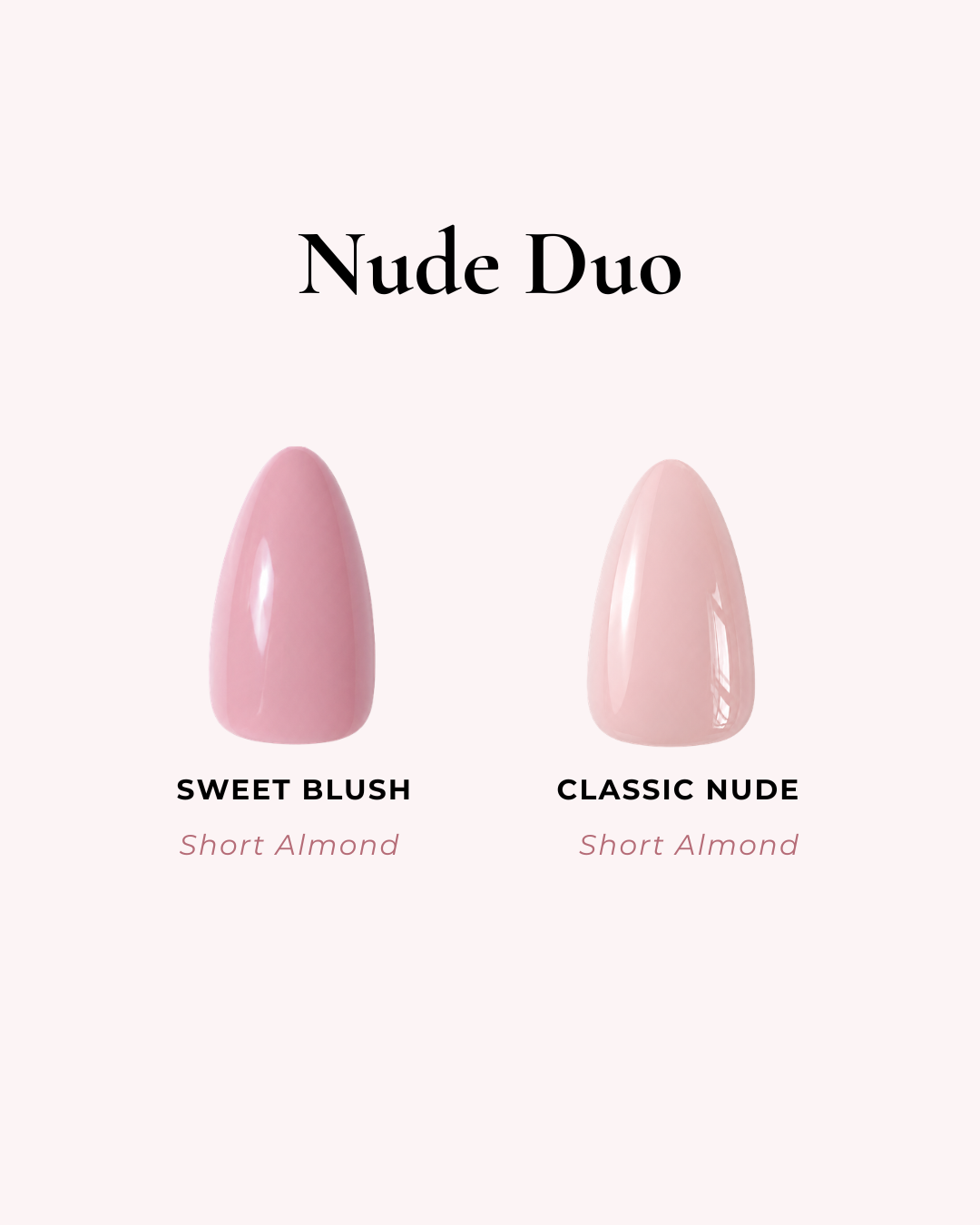 The Soft Nude Short Almond Duo