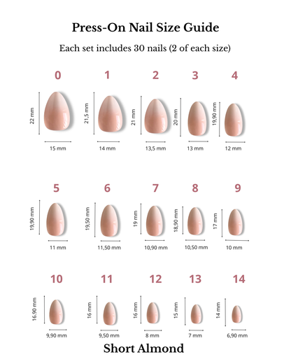 French Ombre Short Almond