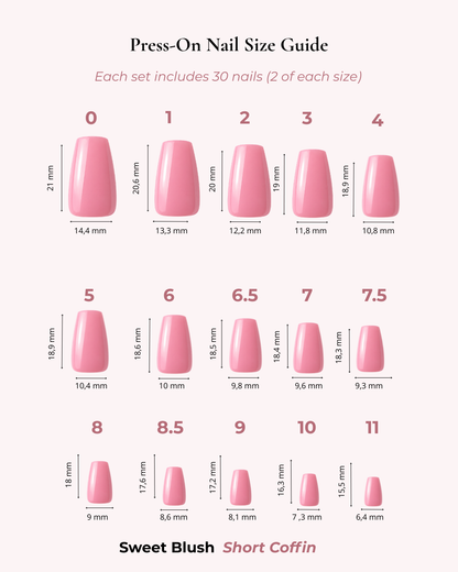 Sweet Blush Short Coffin