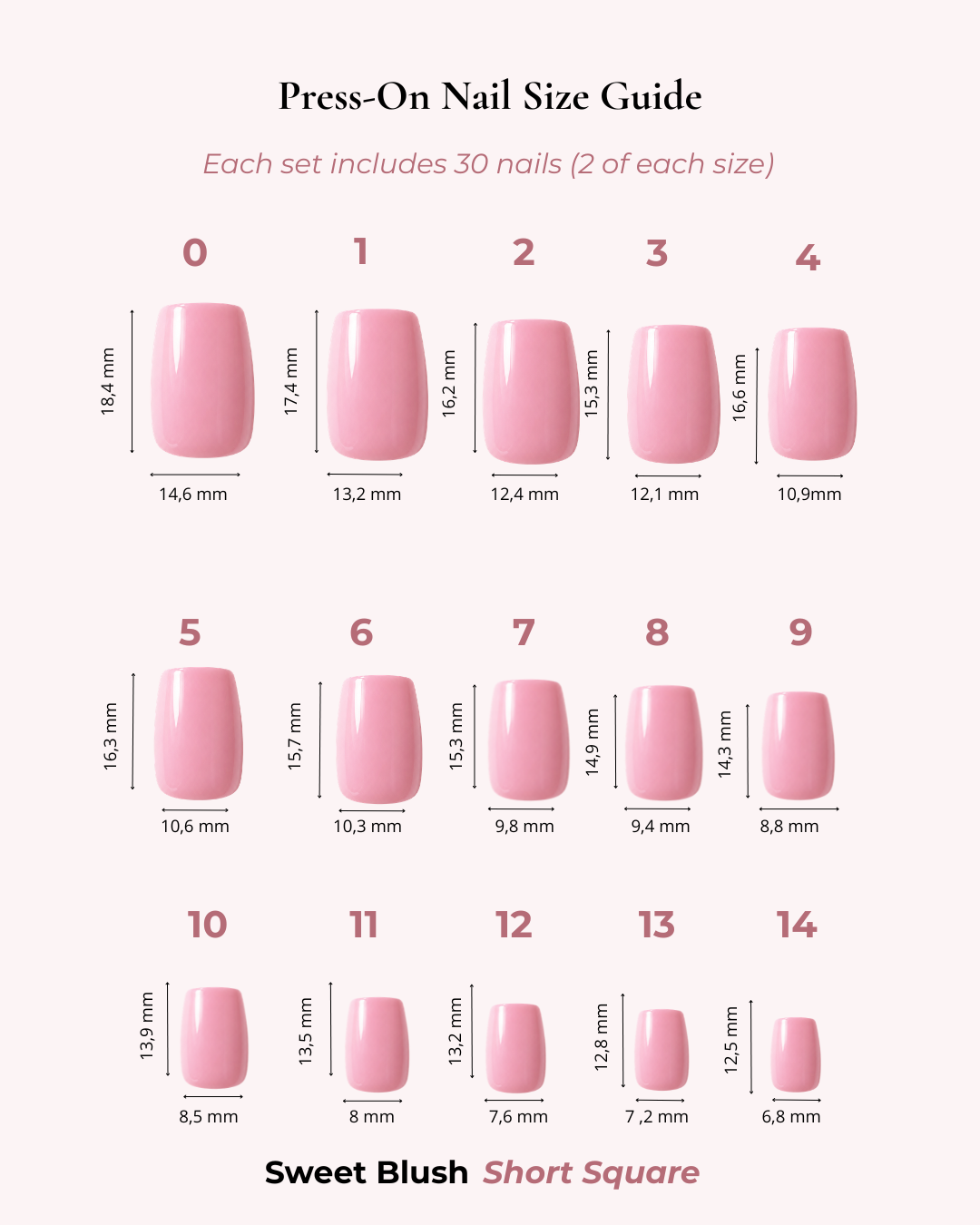 Sweet Blush Short Square