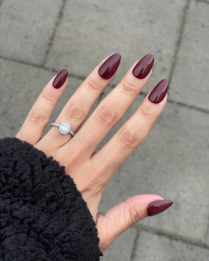 Wine Red Short Almond