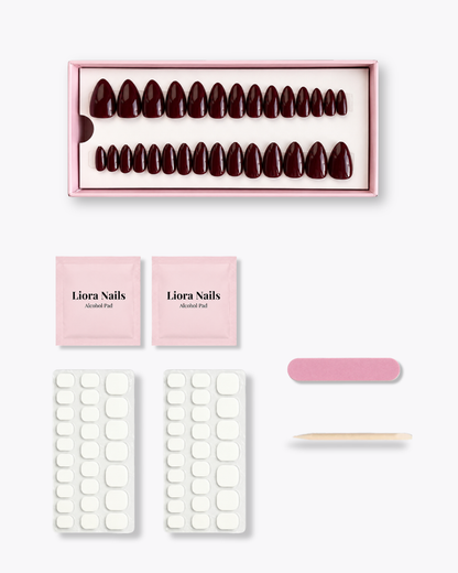 Wine Red Short Almond