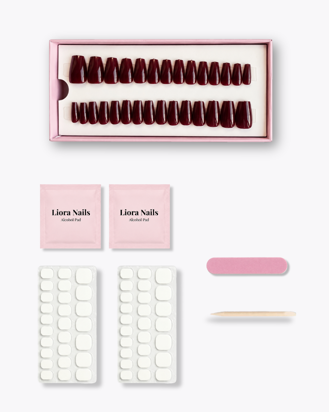 Wine Red Short Coffin