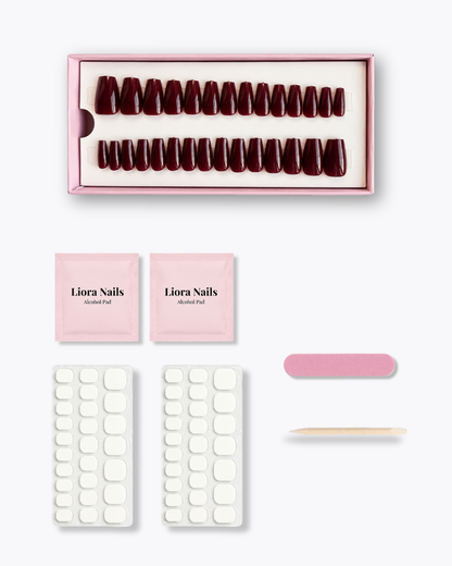 Wine Red Short Coffin