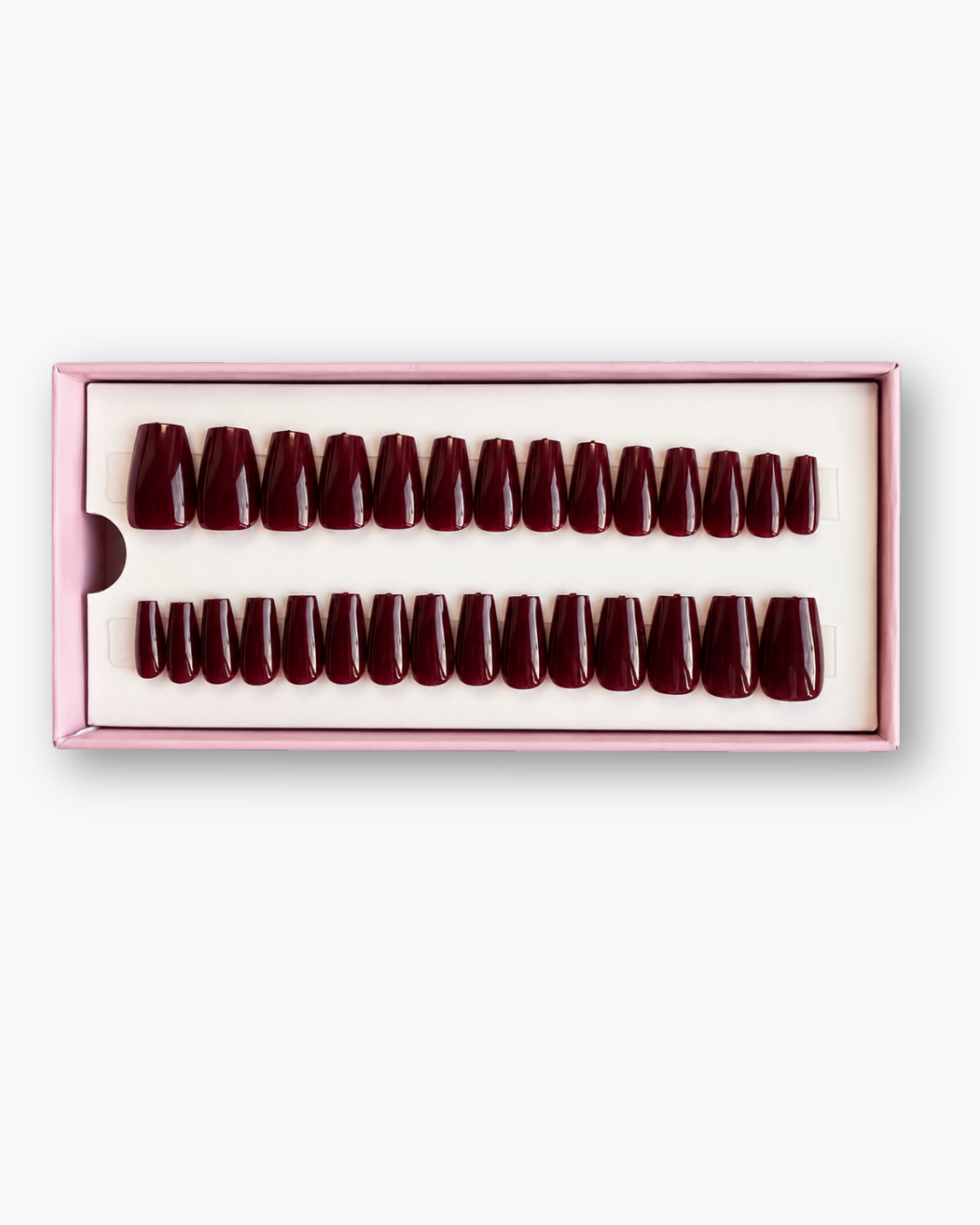 Wine Red Short Coffin