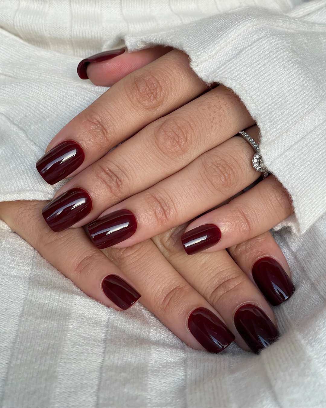 Wine Red Short Square