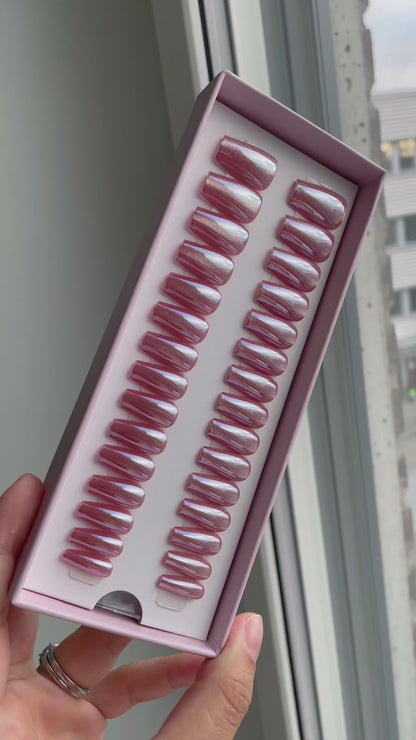 Crystal Rose Short Coffin