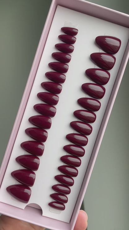 Wine Red Short Almond