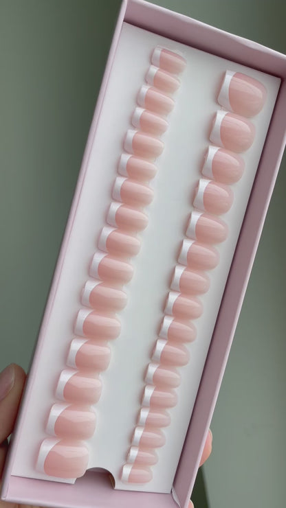 Classic French Tip Short Square