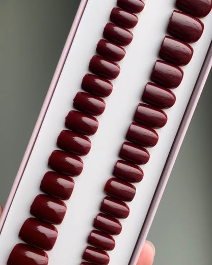 Wine Red Short Square