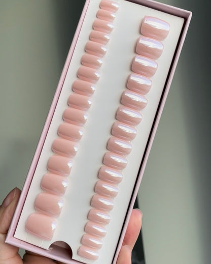 Glazed Pink Short Square