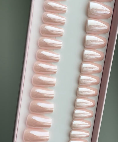 Glazed Pink Short Coffin