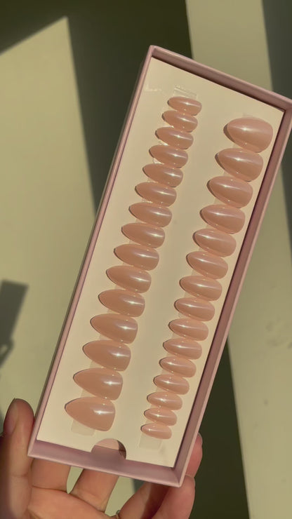 Glazed Pink Short Almond