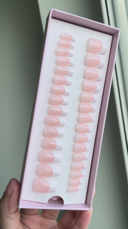 Classic French Tip Short Coffin